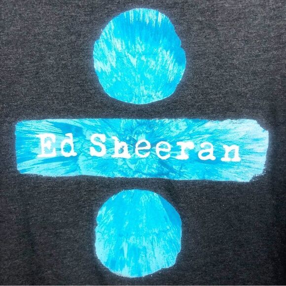 ED SHEERAN | 2018 Concert Tour Tee Dark Gray Atlanta Georgia Unisex Size Medium - Picture 4 of 8